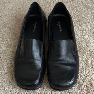 Madewell Black Leather Flats Classic Loafers